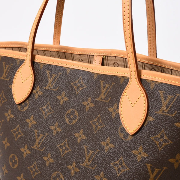 極美品 LOUIS VUITTON ルイヴィトン ネヴァーフルMM トートバッグ M46975 モノグラム ブラウン AR0111 ゴールド金具 中古 4a009133
