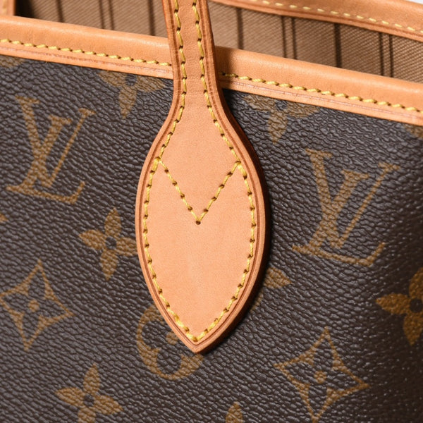極美品 LOUIS VUITTON ルイヴィトン ネヴァーフルMM トートバッグ M46975 モノグラム ブラウン AR0111 ゴールド金具 中古 4a009133