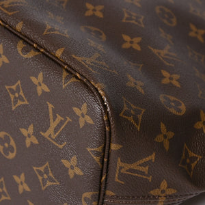 極美品 LOUIS VUITTON ルイヴィトン ネヴァーフルMM トートバッグ M46975 モノグラム ブラウン AR0111 ゴールド金具 中古 4a009133