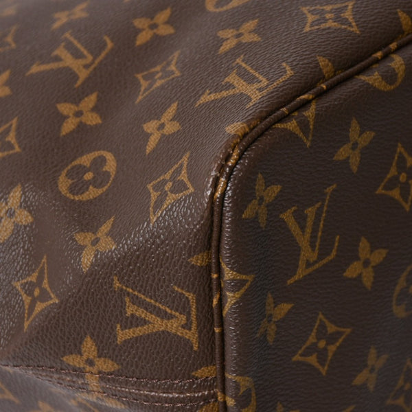 極美品 LOUIS VUITTON ルイヴィトン ネヴァーフルMM トートバッグ M46975 モノグラム ブラウン AR0111 ゴールド金具 中古 4a009133