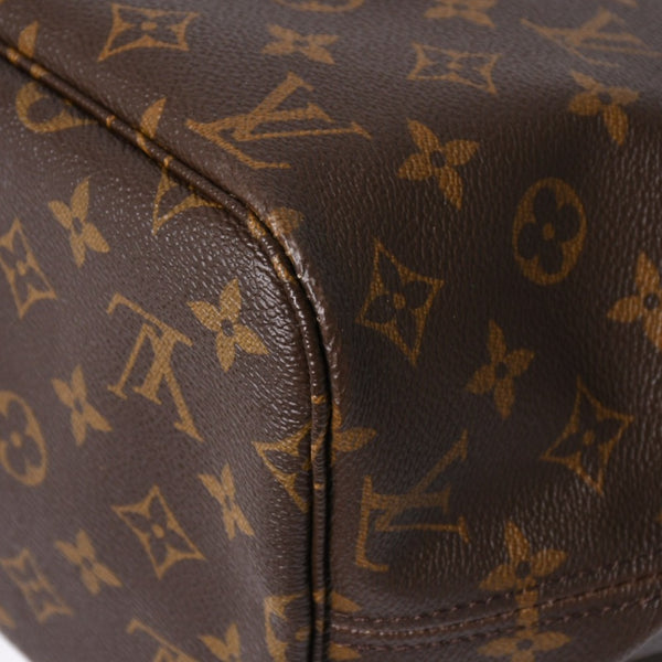 極美品 LOUIS VUITTON ルイヴィトン ネヴァーフルMM トートバッグ M46975 モノグラム ブラウン AR0111 ゴールド金具 中古 4a009133