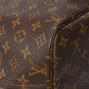極美品 LOUIS VUITTON ルイヴィトン ネヴァーフルMM トートバッグ M46975 モノグラム ブラウン AR0111 ゴールド金具 中古 4a009133