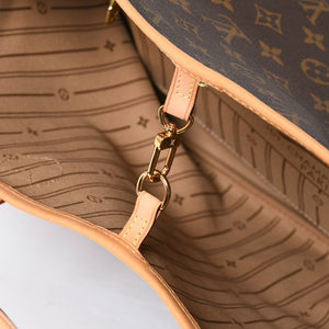 極美品 LOUIS VUITTON ルイヴィトン ネヴァーフルMM トートバッグ M46975 モノグラム ブラウン AR0111 ゴールド金具 中古 4a009133