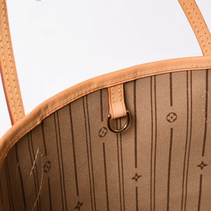 極美品 LOUIS VUITTON ルイヴィトン ネヴァーフルMM トートバッグ M46975 モノグラム ブラウン AR0111 ゴールド金具 中古 4a009133
