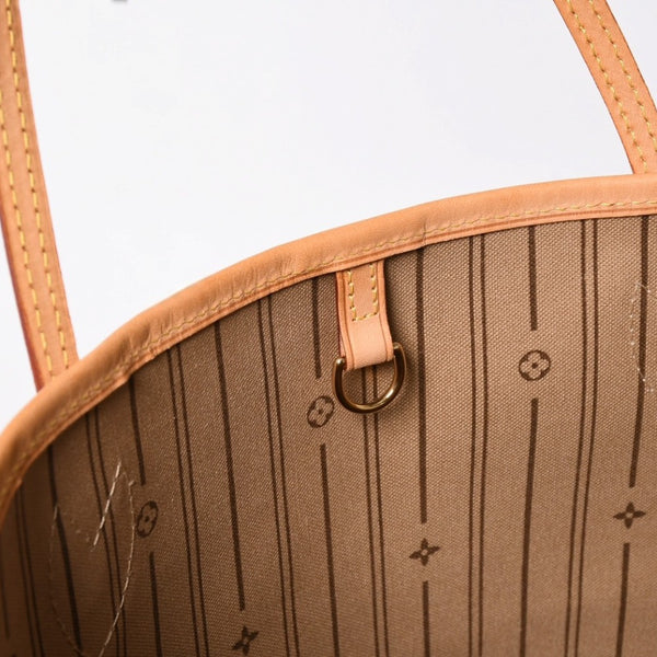 極美品 LOUIS VUITTON ルイヴィトン ネヴァーフルMM トートバッグ M46975 モノグラム ブラウン AR0111 ゴールド金具 中古 4a009133