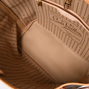 極美品 LOUIS VUITTON ルイヴィトン ネヴァーフルMM トートバッグ M46975 モノグラム ブラウン AR0111 ゴールド金具 中古 4a009133
