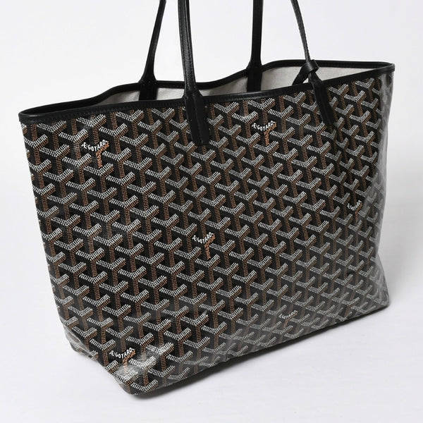 新品未使用 GOYARD ゴヤール サンルイPM バッグ トートバッグ STLCROPMLTY01CL01P ブラック PVC レザー 中古 4a009210