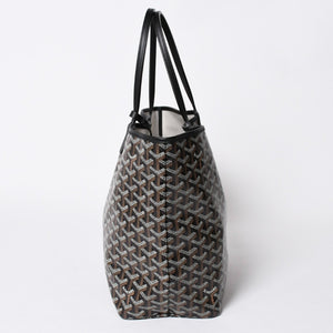 新品未使用 GOYARD ゴヤール サンルイPM バッグ トートバッグ STLCROPMLTY01CL01P ブラック PVC レザー 中古 4a009210