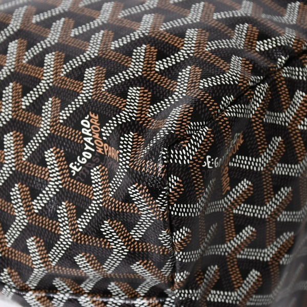 新品未使用 GOYARD ゴヤール サンルイPM バッグ トートバッグ STLCROPMLTY01CL01P ブラック PVC レザー 中古 4a009210