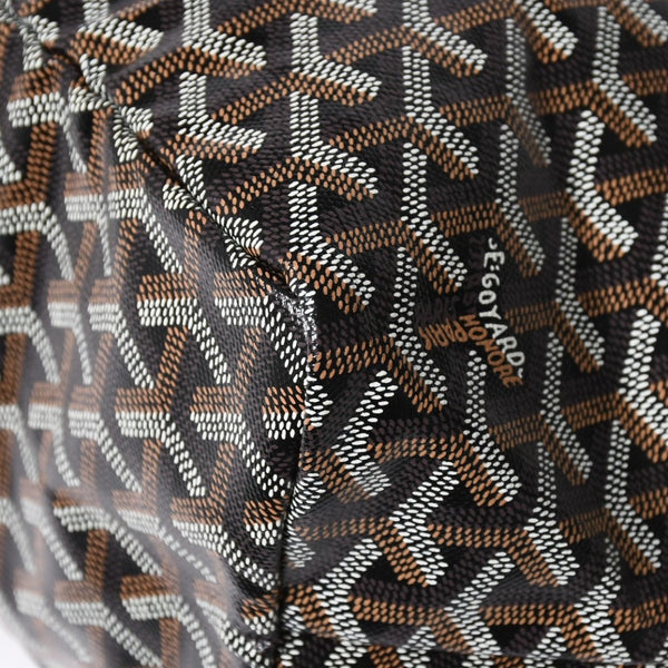 新品未使用 GOYARD ゴヤール サンルイPM バッグ トートバッグ STLCROPMLTY01CL01P ブラック PVC レザー 中古 4a009210