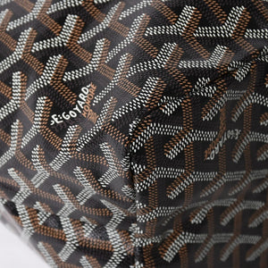 新品未使用 GOYARD ゴヤール サンルイPM バッグ トートバッグ STLCROPMLTY01CL01P ブラック PVC レザー 中古 4a009210