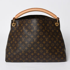 LOUIS VUITTON ルイヴィトン アーツィーMM ショルダーバッグ M40249 モノグラム PVC レザー ゴールド金具 美品 中古 4a009134