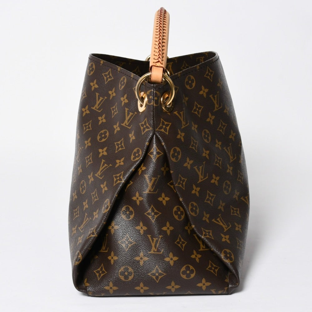 LOUIS VUITTON Artsy MM Shoulder Bag M40249 Monogram PVC Leather Gold Hardware Good Condition Used 4a009134
