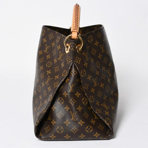 LOUIS VUITTON ルイヴィトン アーツィーMM ショルダーバッグ M40249 モノグラム PVC レザー ゴールド金具 美品 中古 4a009134