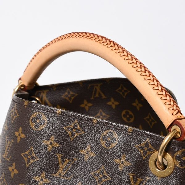 LOUIS VUITTON ルイヴィトン アーツィーMM ショルダーバッグ M40249 モノグラム PVC レザー ゴールド金具 美品 中古 4a009134