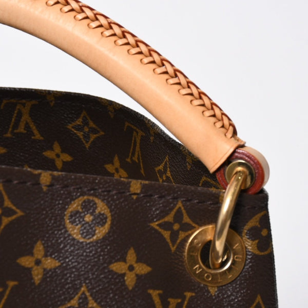LOUIS VUITTON ルイヴィトン アーツィーMM ショルダーバッグ M40249 モノグラム PVC レザー ゴールド金具 美品 中古 4a009134