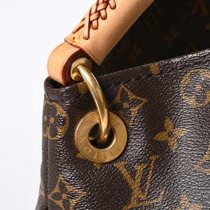 LOUIS VUITTON ルイヴィトン アーツィーMM ショルダーバッグ M40249 モノグラム PVC レザー ゴールド金具 美品 中古 4a009134