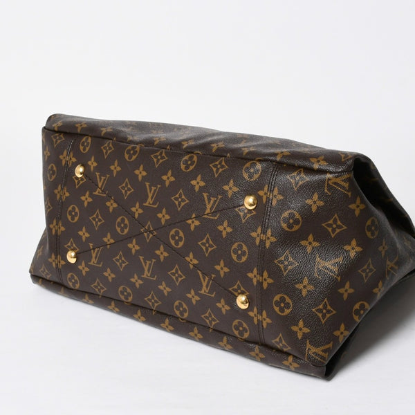 LOUIS VUITTON ルイヴィトン アーツィーMM ショルダーバッグ M40249 モノグラム PVC レザー ゴールド金具 美品 中古 4a009134