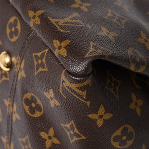 LOUIS VUITTON ルイヴィトン アーツィーMM ショルダーバッグ M40249 モノグラム PVC レザー ゴールド金具 美品 中古 4a009134