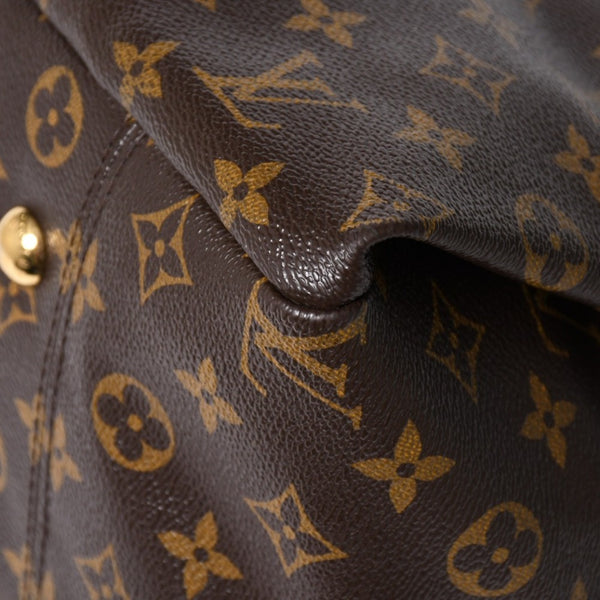 LOUIS VUITTON ルイヴィトン アーツィーMM ショルダーバッグ M40249 モノグラム PVC レザー ゴールド金具 美品 中古 4a009134