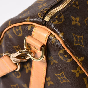 極美品 LOUIS VUITTON ルイヴィトン モノグラム キーポルバンドリエール50 ブラウン M41416 ボストンバッグ 中古 4a009122