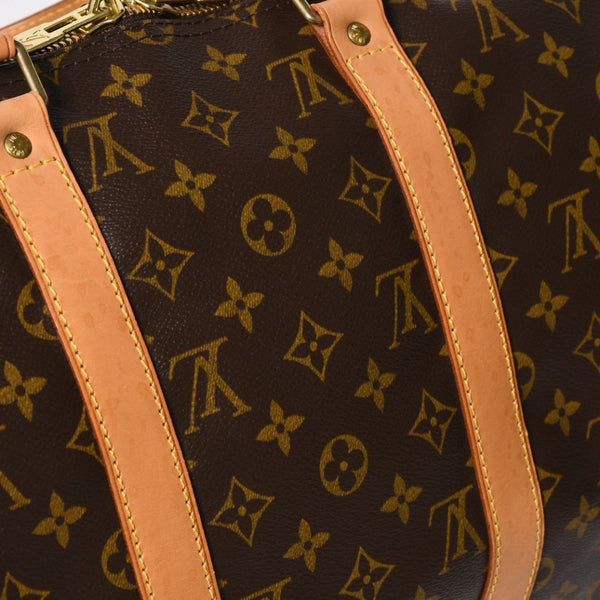 極美品 LOUIS VUITTON ルイヴィトン モノグラム キーポルバンドリエール50 ブラウン M41416 ボストンバッグ 中古 4a009122
