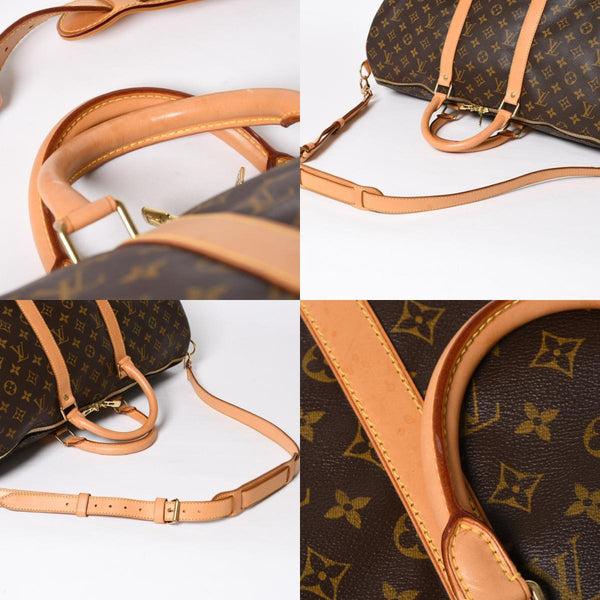 極美品 LOUIS VUITTON ルイヴィトン モノグラム キーポルバンドリエール50 ブラウン M41416 ボストンバッグ 中古 4a009122