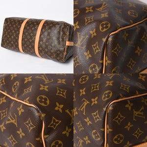 極美品 LOUIS VUITTON ルイヴィトン モノグラム キーポルバンドリエール50 ブラウン M41416 ボストンバッグ 中古 4a009122