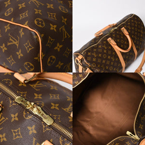 極美品 LOUIS VUITTON ルイヴィトン モノグラム キーポルバンドリエール50 ブラウン M41416 ボストンバッグ 中古 4a009122
