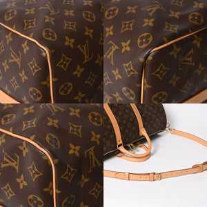 極美品 LOUIS VUITTON ルイヴィトン モノグラム キーポルバンドリエール50 ブラウン M41416 ボストンバッグ 中古 4a009128