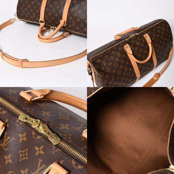 極美品 LOUIS VUITTON ルイヴィトン モノグラム キーポルバンドリエール50 ブラウン M41416 ボストンバッグ 中古 4a009128