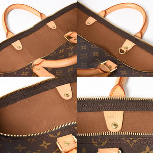 極美品 LOUIS VUITTON ルイヴィトン モノグラム キーポルバンドリエール50 ブラウン M41416 ボストンバッグ 中古 4a009128