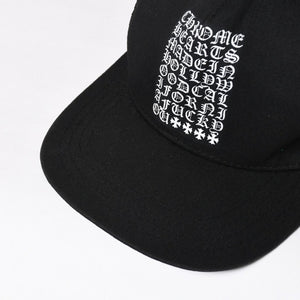 極美品 CHROME HEARTS クロムハーツ EYE CHART TRUCKER CAP アイチャート トラッカーキャップ ONE SIZE 53-60cm ブラック 中古 4a009205