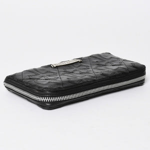 CHROME HEARTS クロムハーツ REC F ZIP QUILTED レック F ジップ キルティング 長財布 セメタリークロスパッチ シルバー925 美品 中古 4a009196