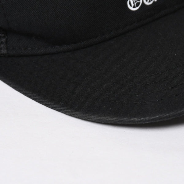 極美品 CHROME HEARTS クロムハーツ EYE CHART TRUCKER CAP アイチャート トラッカーキャップ ONE SIZE 53-60cm ブラック 中古 4a009205