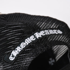 極美品 CHROME HEARTS クロムハーツ EYE CHART TRUCKER CAP アイチャート トラッカーキャップ ONE SIZE 53-60cm ブラック 中古 4a009205