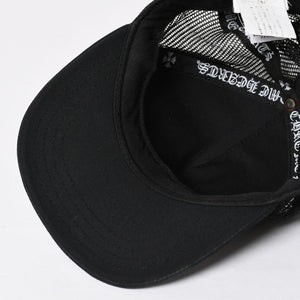 極美品 CHROME HEARTS クロムハーツ EYE CHART TRUCKER CAP アイチャート トラッカーキャップ ONE SIZE 53-60cm ブラック 中古 4a009205