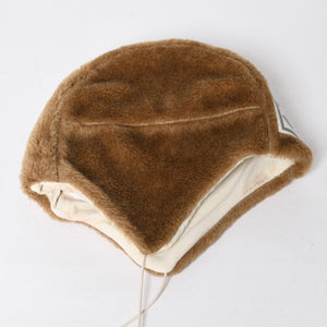 極美品 CHANEL シャネル スポーツライン エコファー トラッパーハット ニットキャップ ココマーク 2001 Mサイズ ブラウン 中古 4a008982