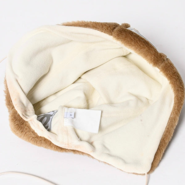 極美品 CHANEL シャネル スポーツライン エコファー トラッパーハット ニットキャップ ココマーク 2001 Mサイズ ブラウン 中古 4a008982