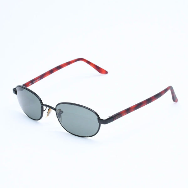 RAYBAN レイバン サングラス オーバル W2960 PPBK アセテート メタル ブラック デミレッド 美品 中古 4a008611