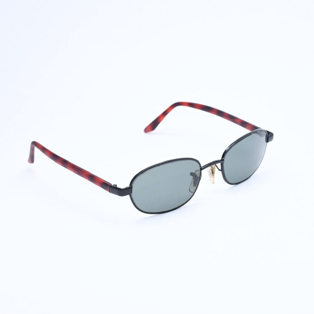 RAYBAN Ray-Ban Sunglasses Oval W2960 PPBK Acetate Metal Black Demi Red Excellent Condition Used 4a008611