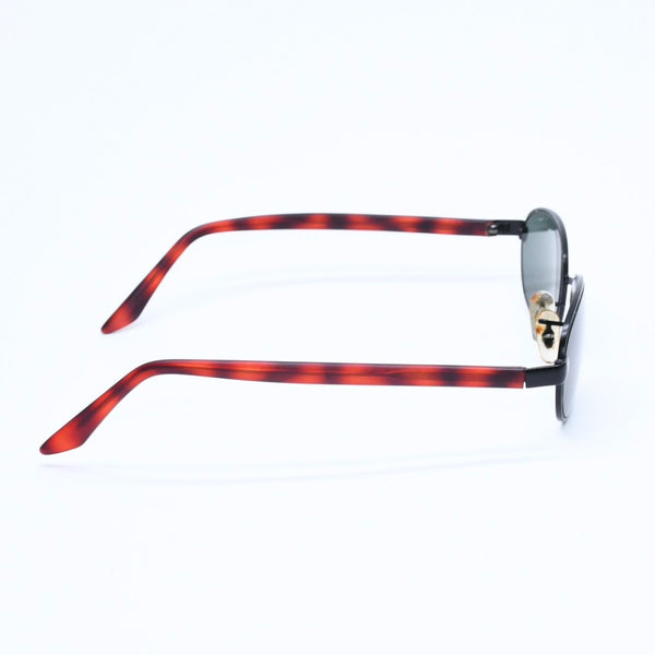 RAYBAN レイバン サングラス オーバル W2960 PPBK アセテート メタル ブラック デミレッド 美品 中古 4a008611