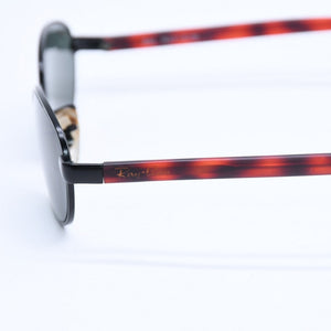 RAYBAN レイバン サングラス オーバル W2960 PPBK アセテート メタル ブラック デミレッド 美品 中古 4a008611