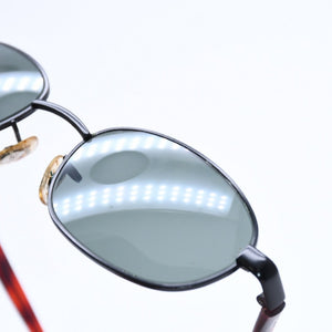 RAYBAN レイバン サングラス オーバル W2960 PPBK アセテート メタル ブラック デミレッド 美品 中古 4a008611