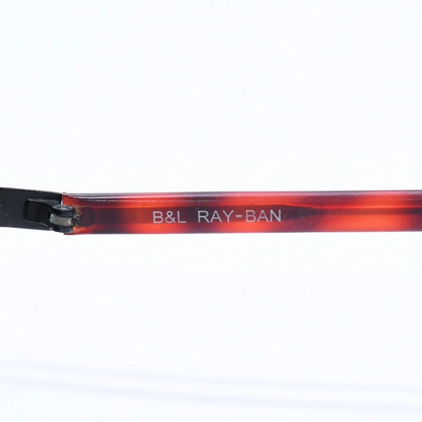 RAYBAN レイバン サングラス オーバル W2960 PPBK アセテート メタル ブラック デミレッド 美品 中古 4a008611