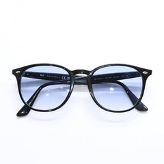 極美品 RAYBAN レイバン サングラス アジアンフィット 度あり RB4259 アセテート ブラック ライトブルー シルバー金具 サイズ53◻︎20 中古 4a008612