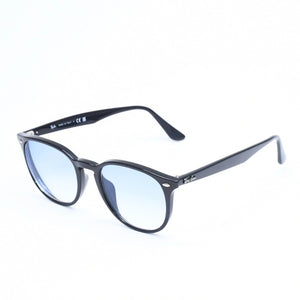 極美品 RAYBAN レイバン サングラス アジアンフィット 度あり RB4259 アセテート ブラック ライトブルー シルバー金具 サイズ53◻︎20 中古 4a008612