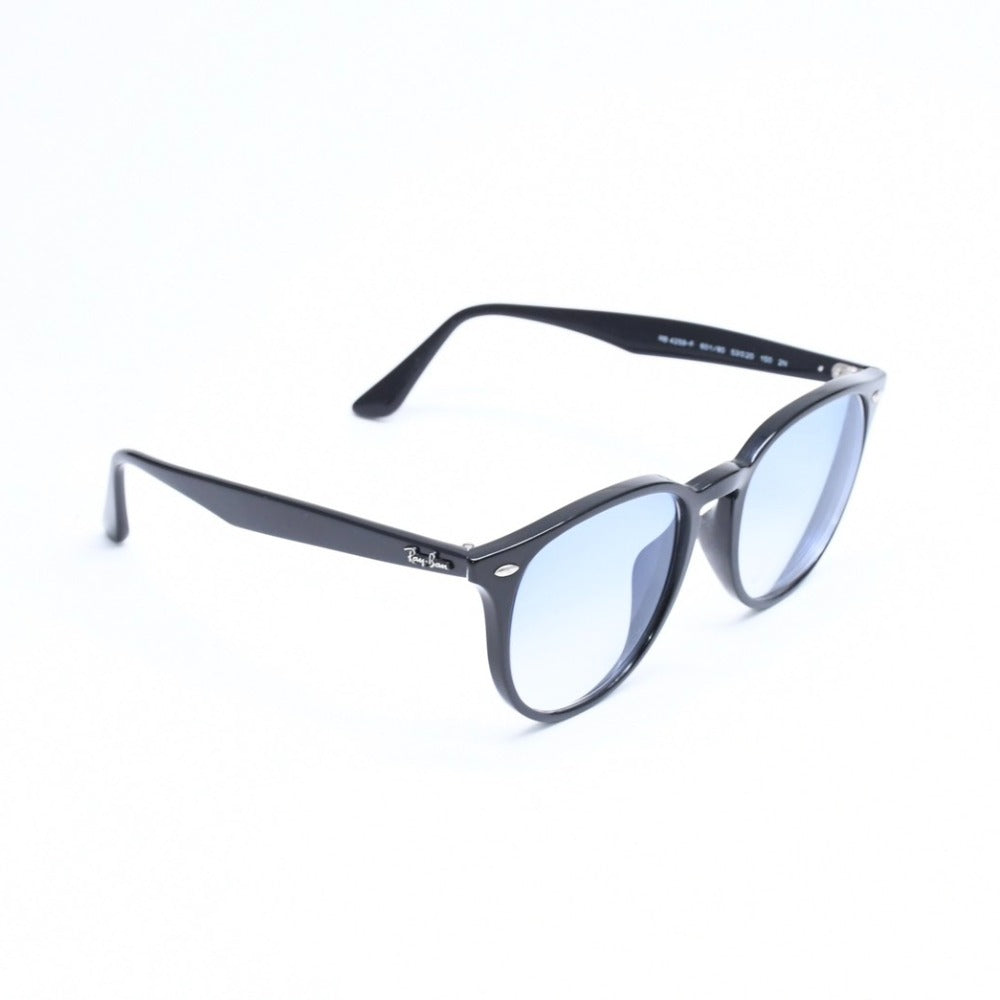 Mint condition RAYBAN sunglasses, Asian fit, prescription lenses included, RB4259, acetate, black/light blue, silver hardware, size 53.◻20 Used 4a008612