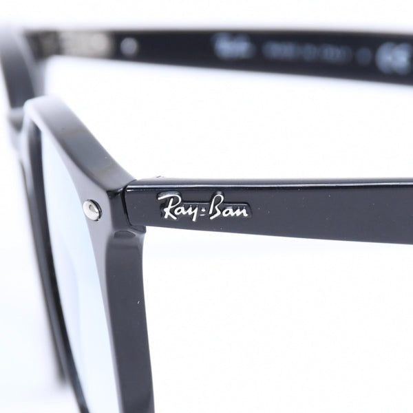 極美品 RAYBAN レイバン サングラス アジアンフィット 度あり RB4259 アセテート ブラック ライトブルー シルバー金具 サイズ53◻︎20 中古 4a008612