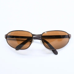 RAYBAN レイバン サングラス W3160 イタリア製 メタル ラバー ブラウン ブロンズ金具 美品 中古 4a008625